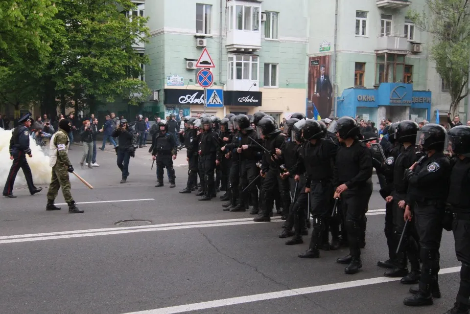 Останній проукраїнський мітинг в Донецьку