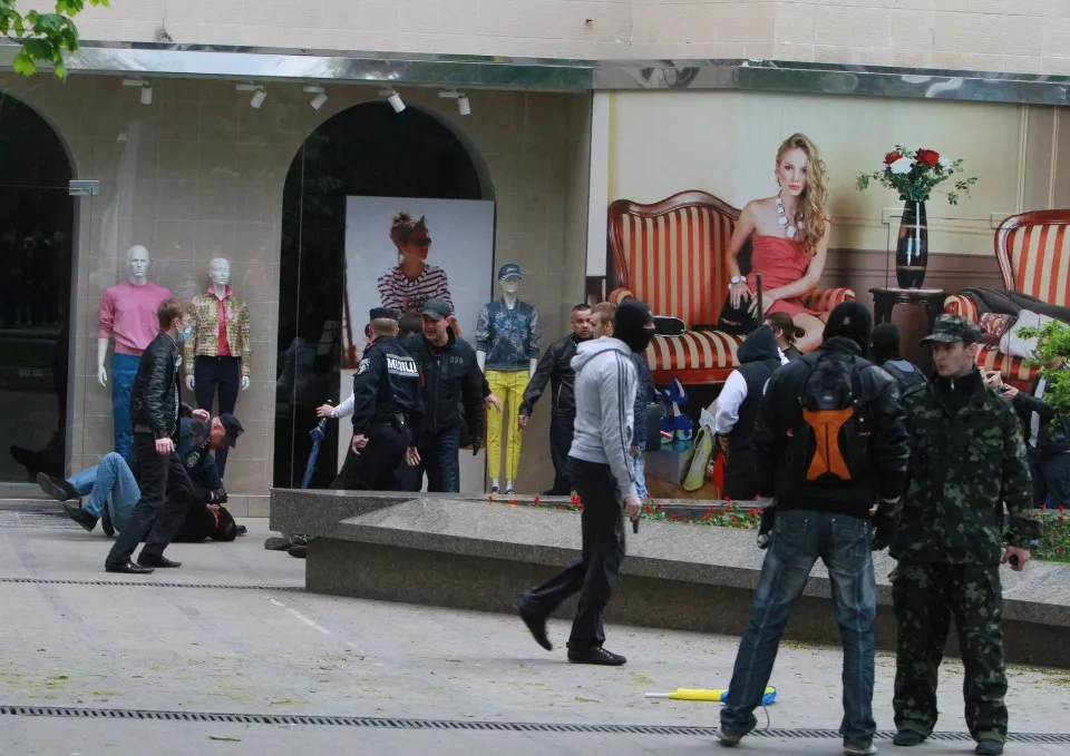 Останній проукраїнський мітинг в Донецьку