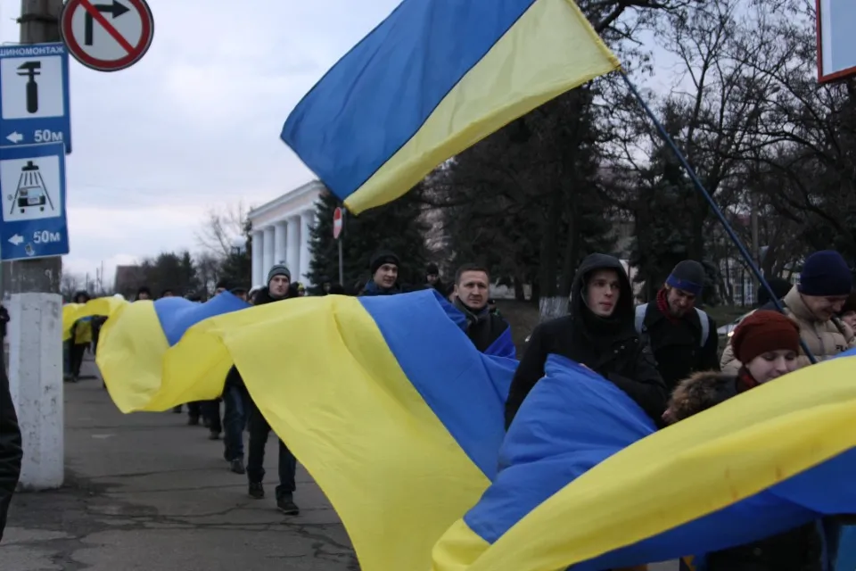 Майдан в Луганську. Фото з архіву героїні