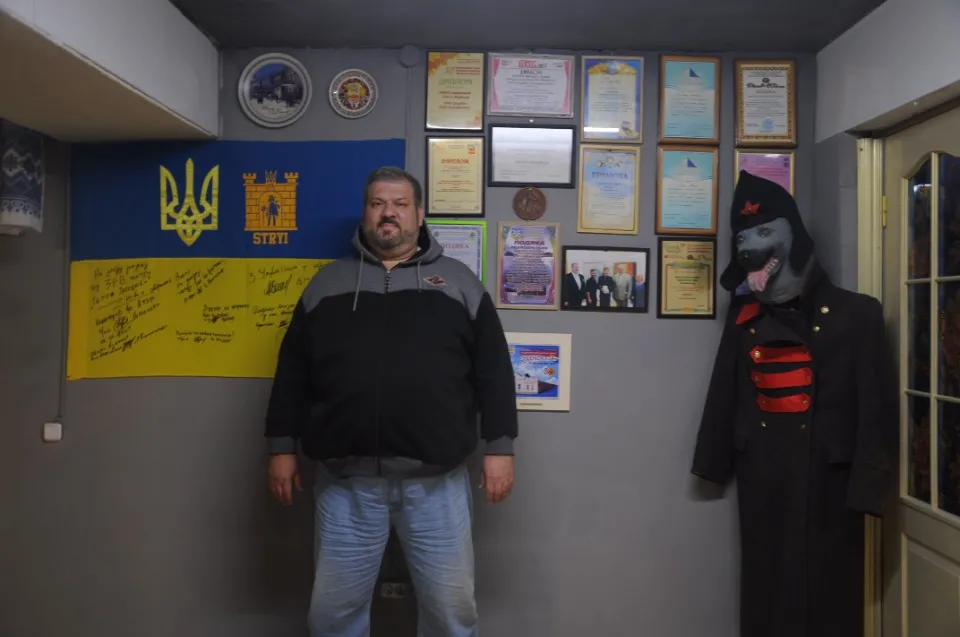 Анатолій Левченко у приміщенні театру Terra Inkognita за місяць до повномасштабного вторгнення