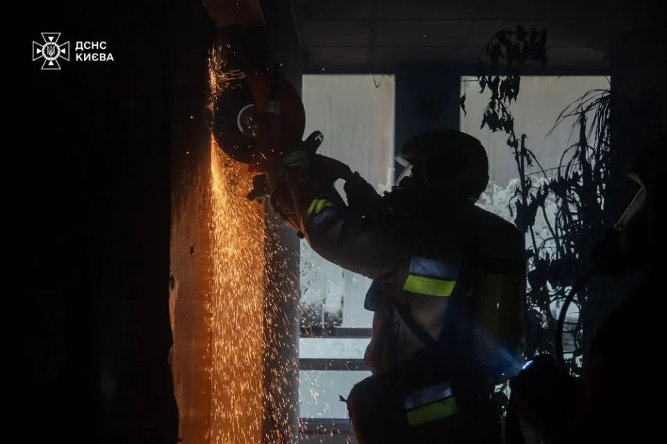 Пожежа на Печерську в Києві