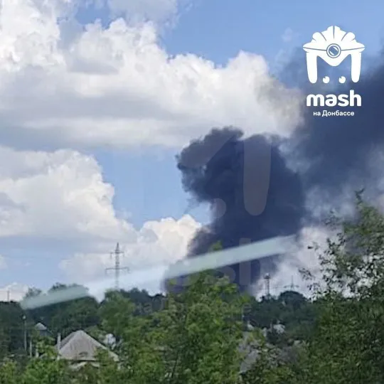 пожежа в Луганську, дим