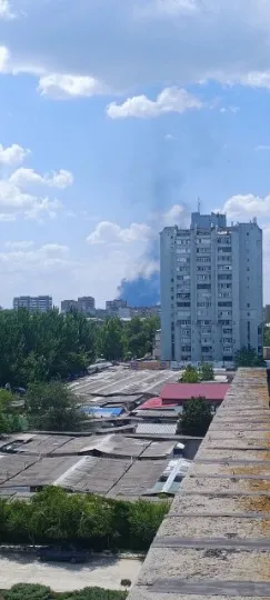 пожежа в Луганську, дим
