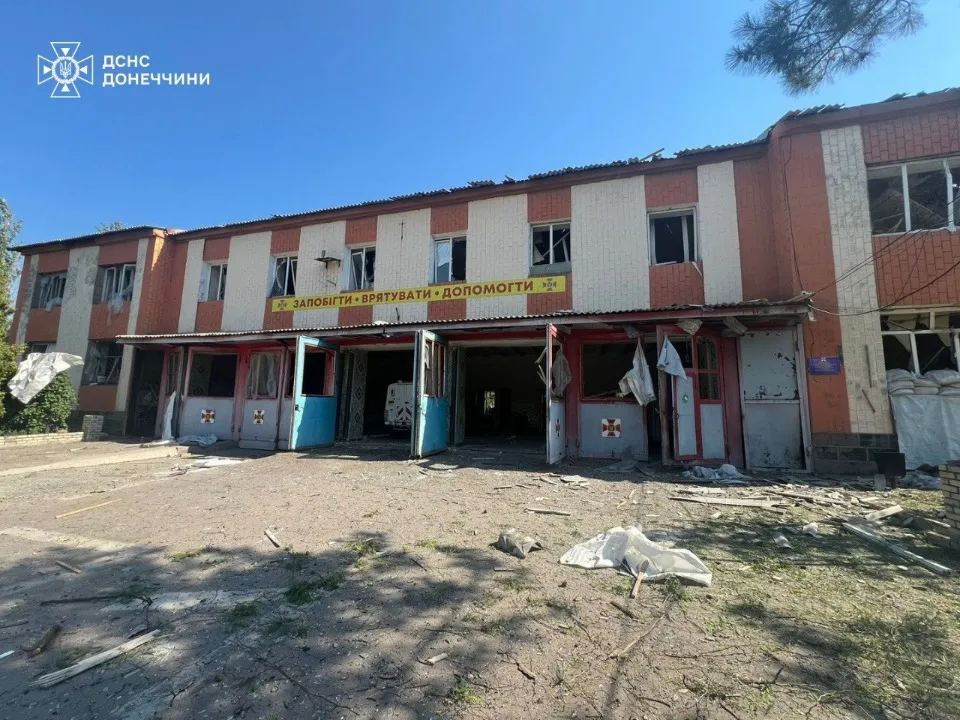 приміщення пожежно-рятувального підрозділу в Торецьку на Донеччинні