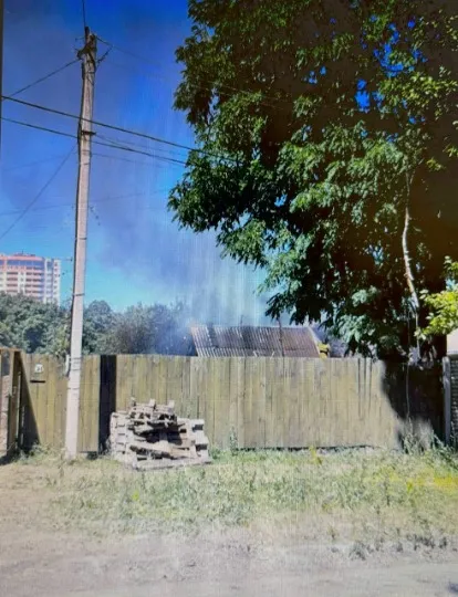 пожежа в Луганську, дим, горить будинок