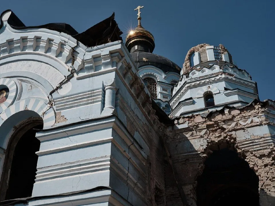 старовинний храм на Донеччині, знищений окупантами