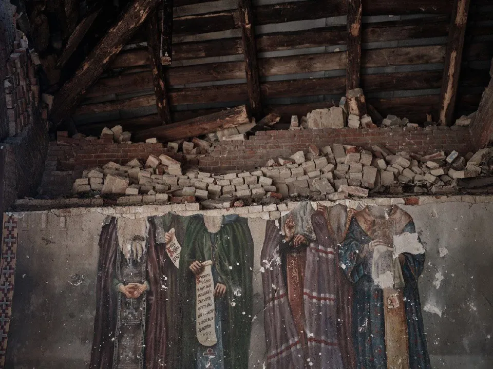 старовинний храм на Донеччині, знищений окупантами