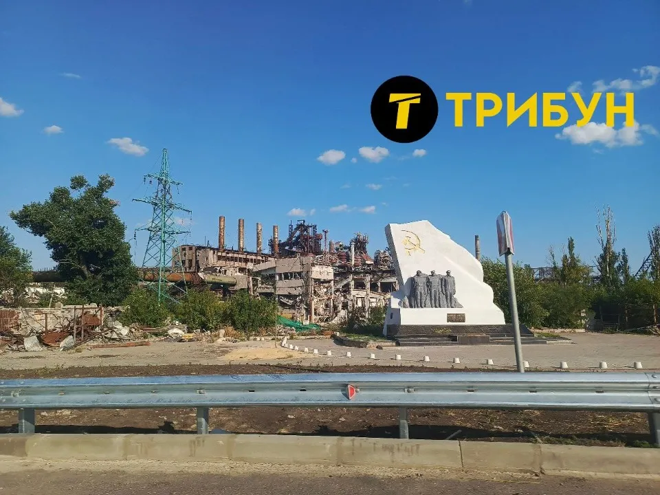 Металургійний комбінат Азовсталь в окупованому Маріуполі