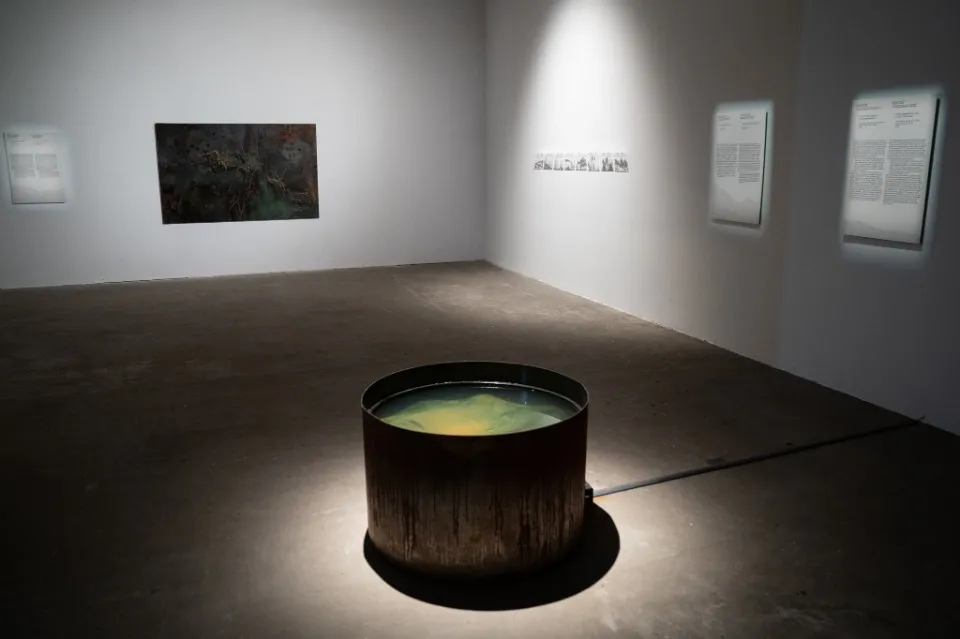 Частина експозиції Між прощанням і поверненням в Мистецькому арсеналі   фото: Олександр Попенко