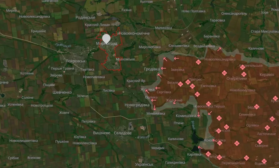 Карта бойових дій Deepstate