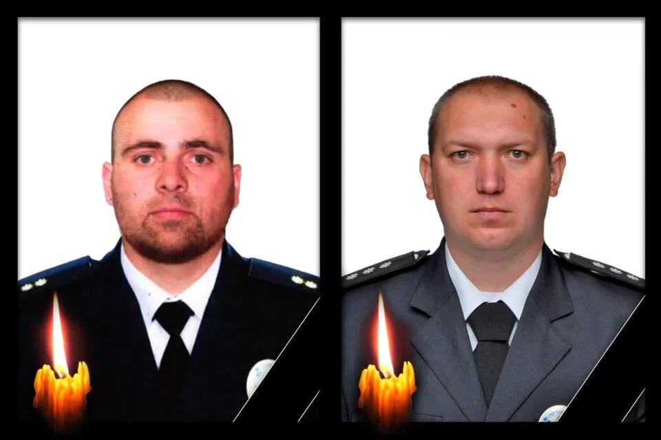 лейтенант Олександр Чубар і капітан Олександр Гонтаренко