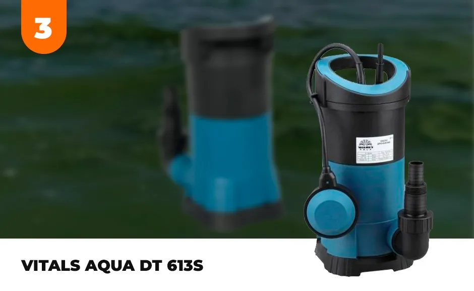 Насос погружний дренажний Vitals Aqua DT 613s