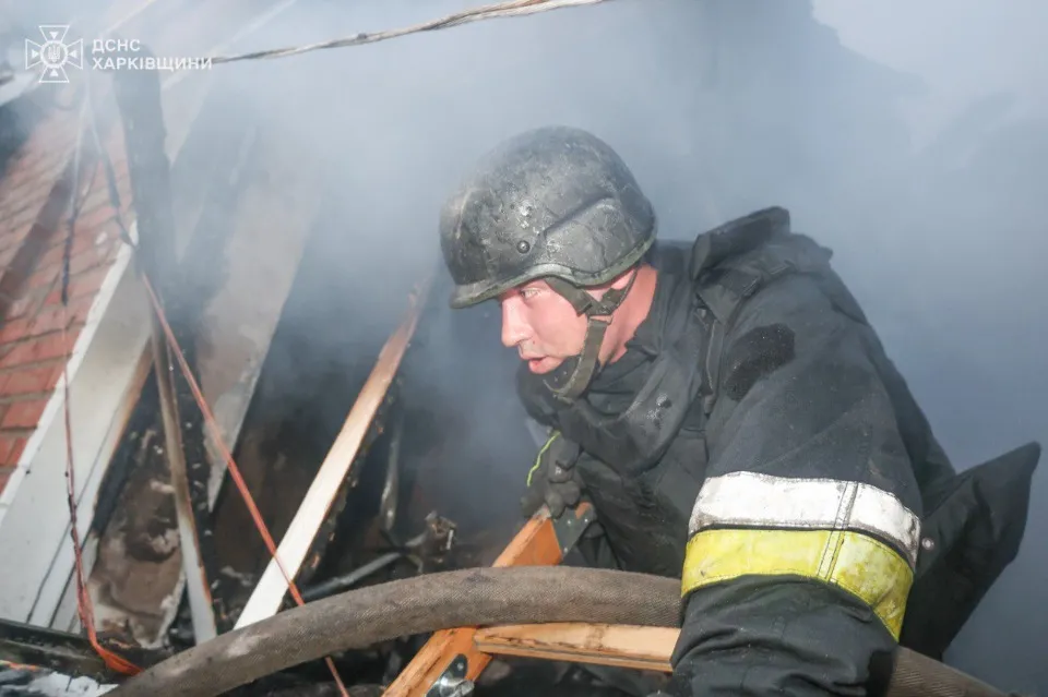 обстріл Харківщини, рятувальники ДСНС