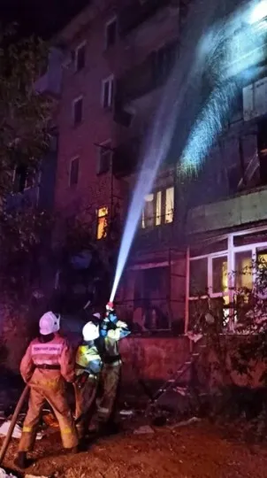 пожежа в окупованому Харцизьку