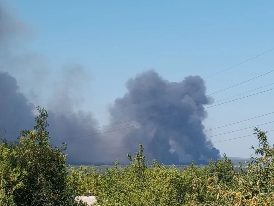 Пожежа поблизу с. Воєводівка