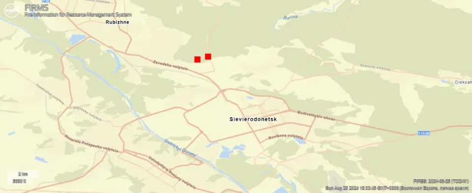 Пожежа біля с. Воєводівка