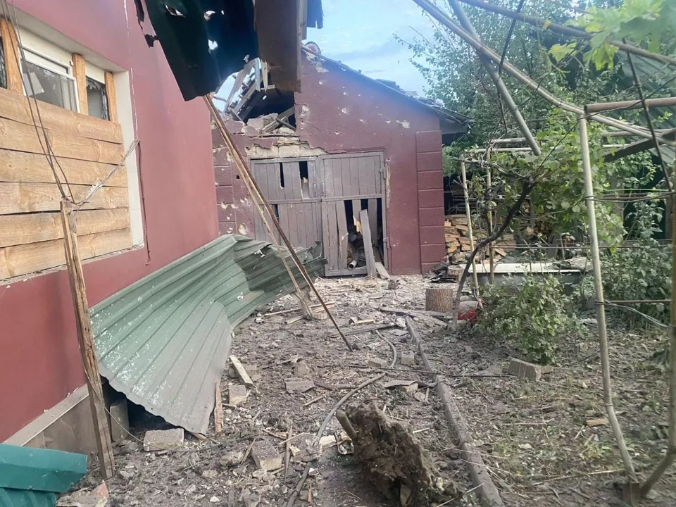 Російський удар по Кураховому