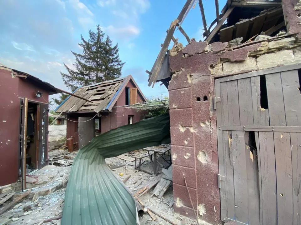 Російський удар по Кураховому