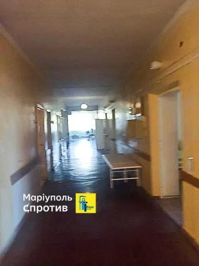 лікарня в Приморському районі Маріуполя (наразі - військовий шпиталь для окупантів)