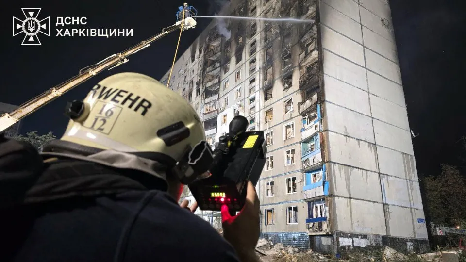 ліквідація наслідків обстрілу Харкова