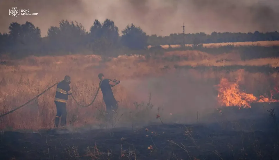 пожежа на Київщині, рятувальники ДСНС