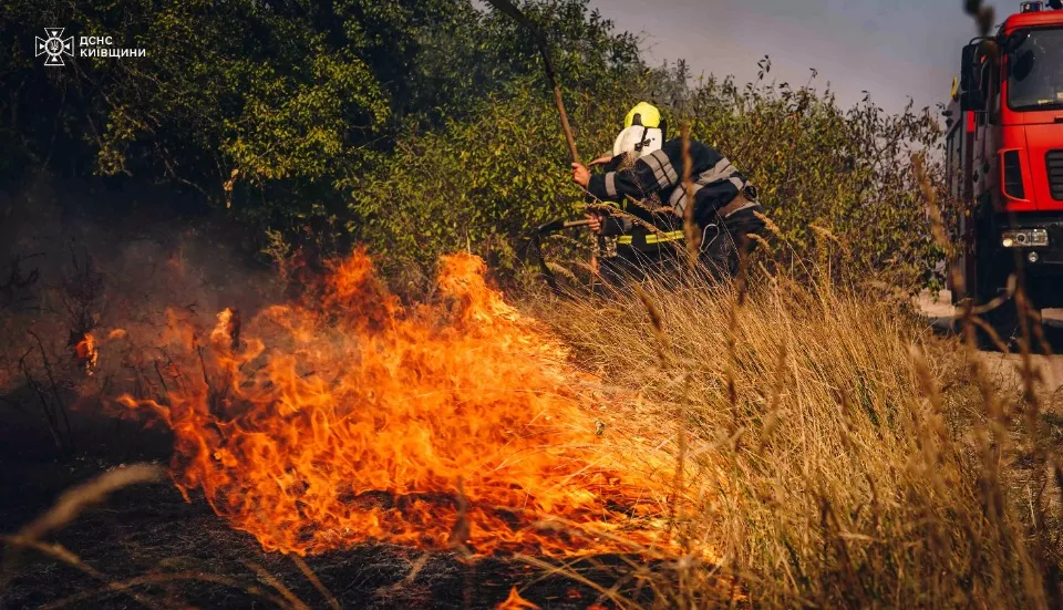 пожежа на Київщині, рятувальники ДСНС