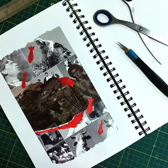 Присвячені Маріуполю колажі. Авторка: Таїсія Ястремська