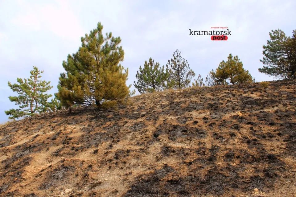 пожежа в Краматорську, горіли дерева на Білянських горах