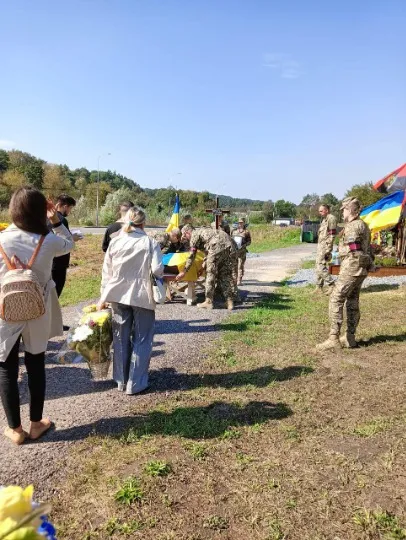 похорони загиблого військового Євгена Смаля