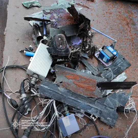 уламки дрона в Києві