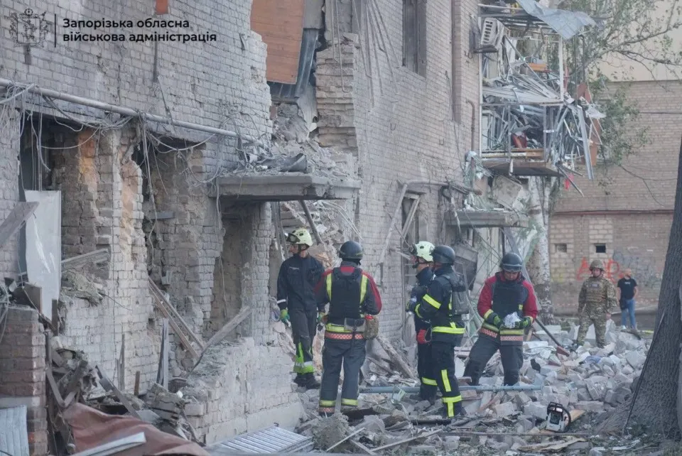 наслідки атаки на запоріжжя