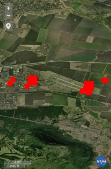 супутниковий знімок (територія РФ)