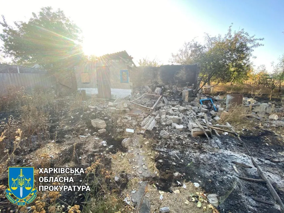 Наслідки обстрілу Куп'янська Харківської області, 06.10.2024. Джерело: Харківська обласна прокуратур