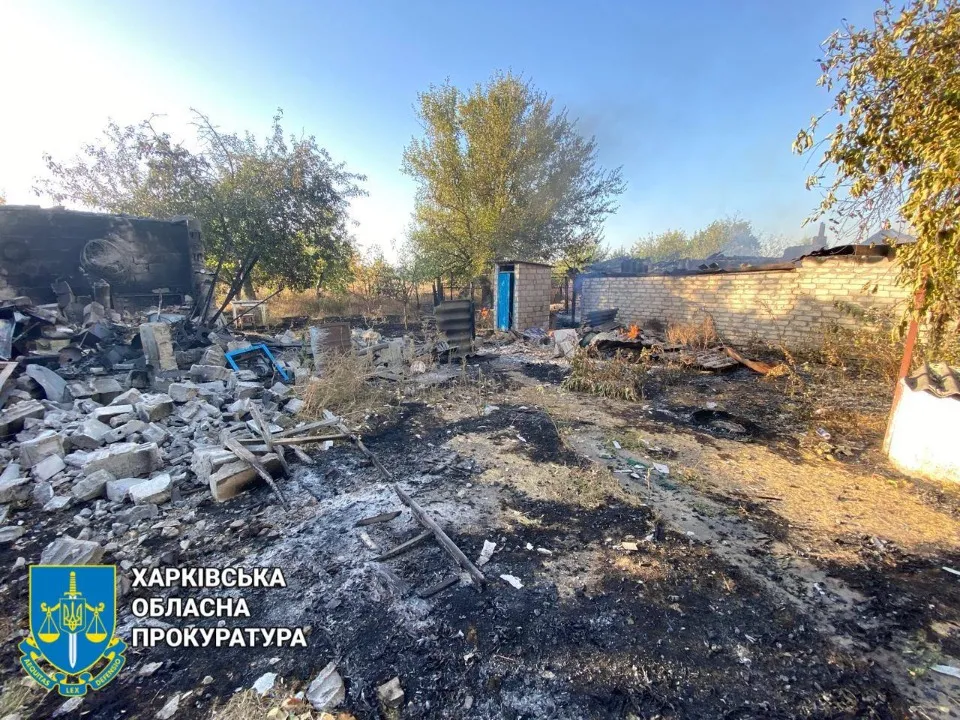 Наслідки обстрілу Куп'янська Харківської області, 06.10.2024. Джерело: Харківська обласна прокуратур