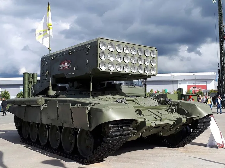 російська важка вогнеметна система залпового вогню ТОС, РСЗВ ТОС