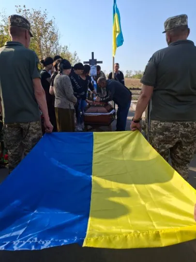 поховання військового Артема Гладкого в Краматорську