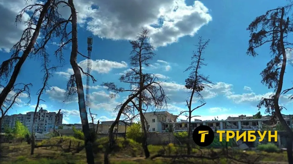 Вид на МЖК Мрія в окупованому Сіверськодонецьку