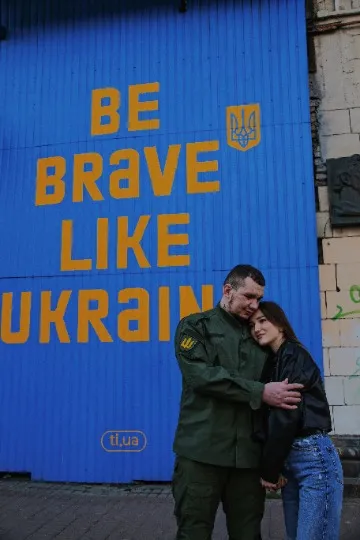 Військові з родинами. Фото Аліни Агєєвої