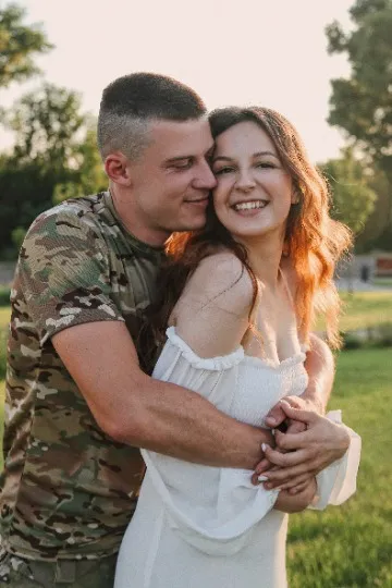 Військові з родинами. Фото Аліни Агєєвої