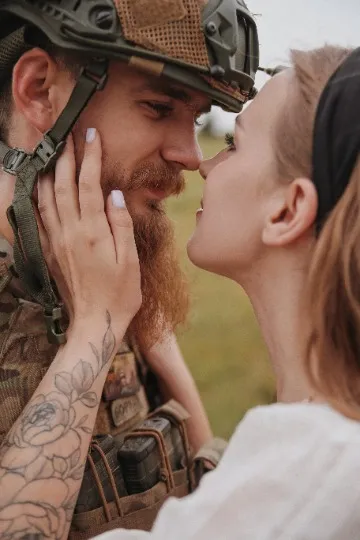 Військові з родинами. Фото Аліни Агєєвої