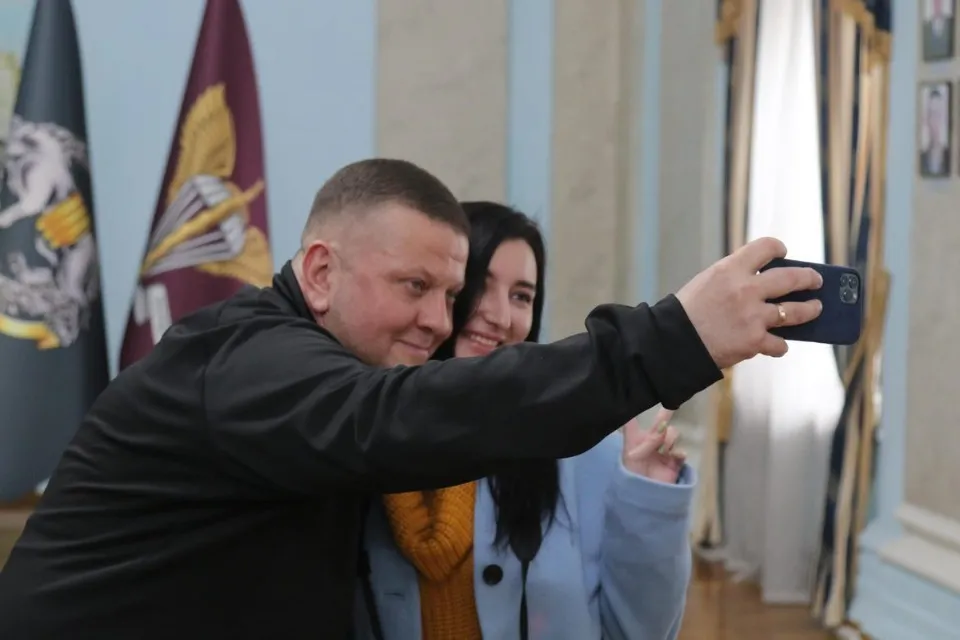 Аліна Агєєва та Валерій Залужний