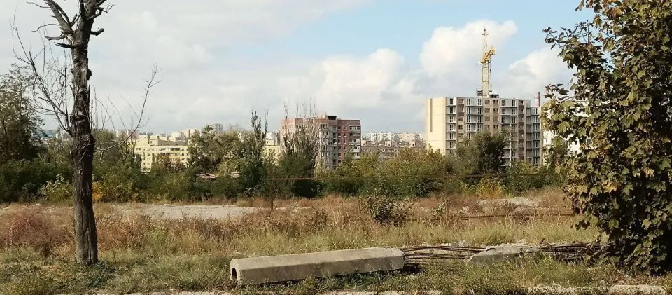 Маріуполь, вигляд на місто з автовокзалу