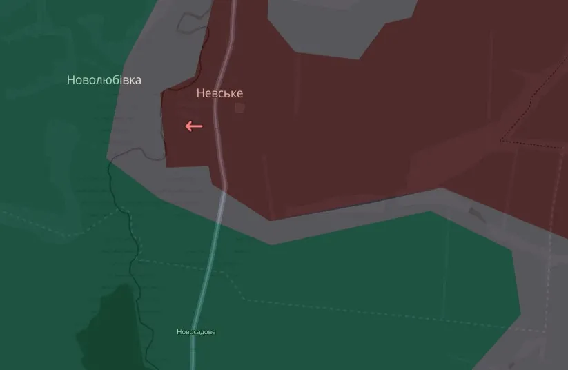 мапа Deep State Луганщина, Новосадове