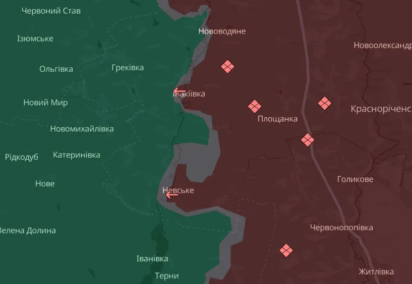 мапа Deep State Луганщина