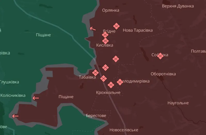 мапа Deep State Луганщина