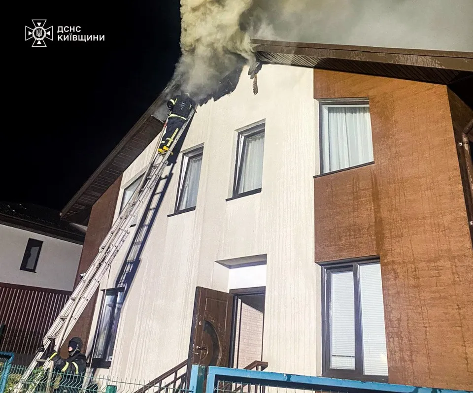 наслідки ворожої атаки дронами на Київщині