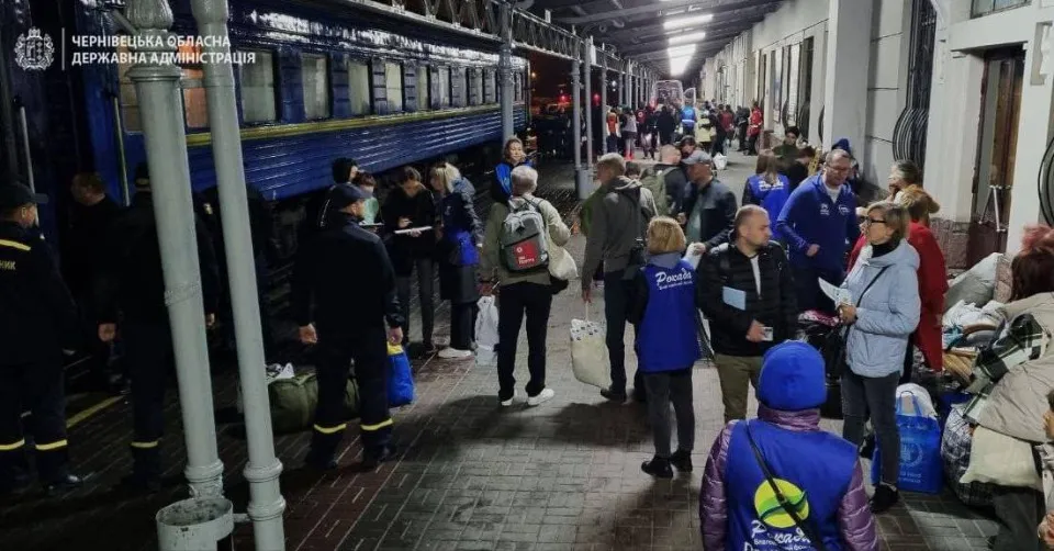 Евакуація з Донеччини в Чернівецьку область. Фото Чернівецької ОДА