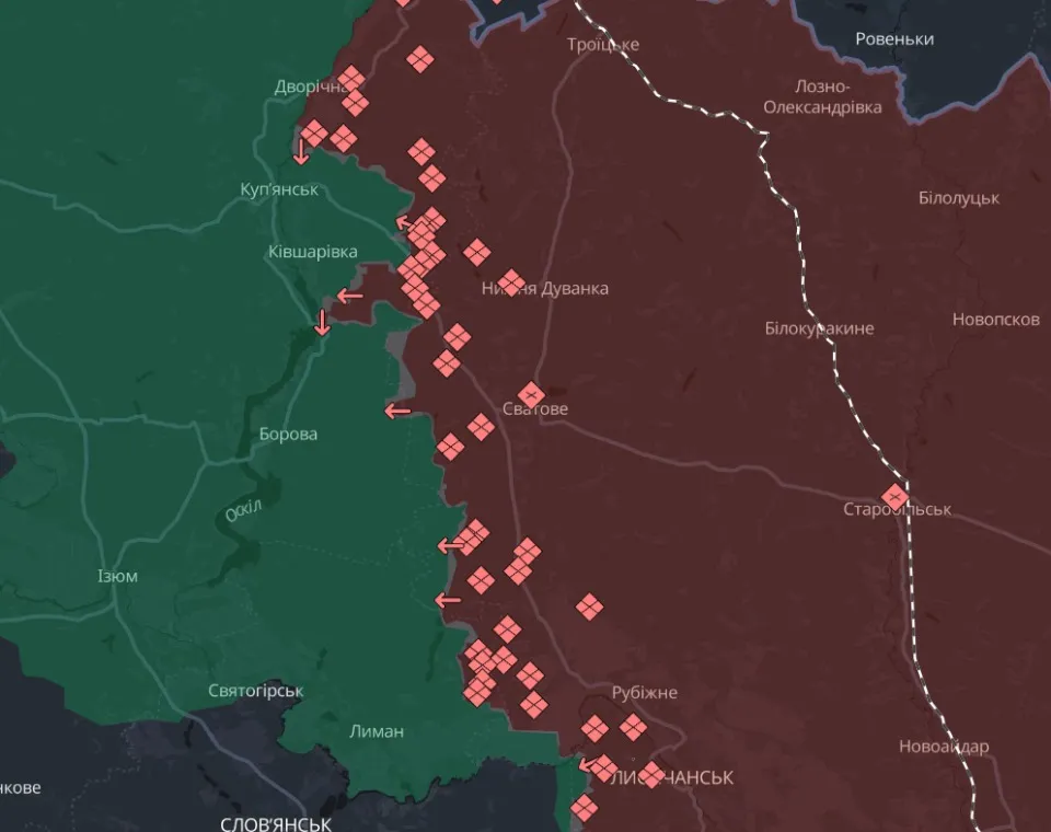 мапа Deep State Луганщина, 29 жовтня