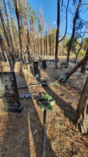 цвинтар поблизу окупованого Старобільська