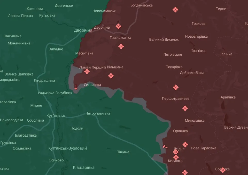 мапа Deep State Луганщина